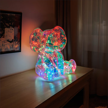 Elephant Holographic Interactive LED Light