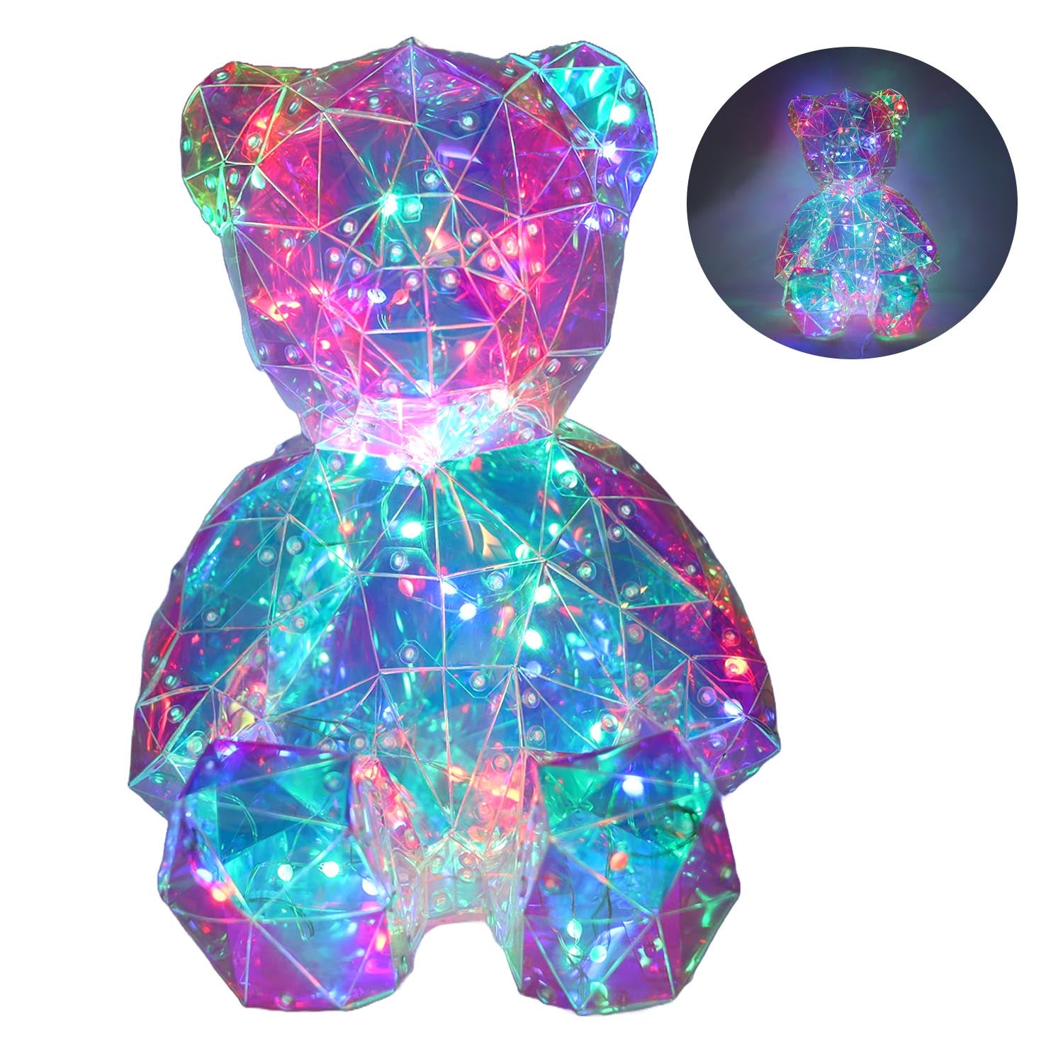 Starlightz Holographic Crystal LED Teddy Night Light