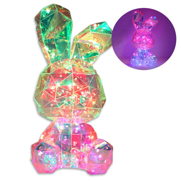 Starlightz Holographic Crystal LED Rabbit Night Light