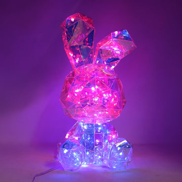Starlightz Holographic Crystal LED Rabbit Night Light