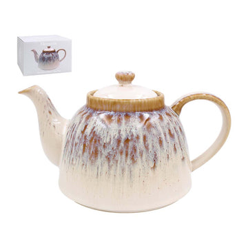 Stoneware Reactive Glazed 1200ml Tea Pot