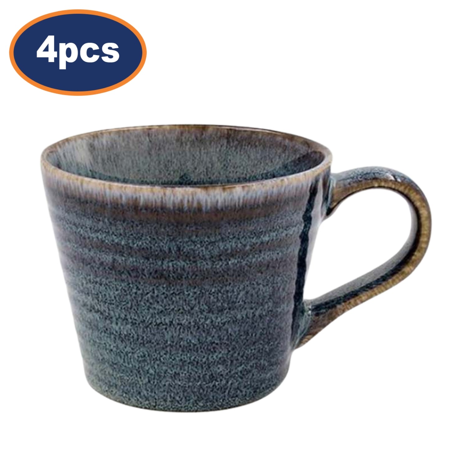 Reactive Glaze Mug 4pcs 260ml Artistan