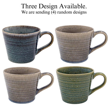 Reactive Glaze Mug 4pcs 260ml Artistan