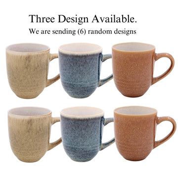 Reactive Glaze Mug 6pcs 320ml Artistan
