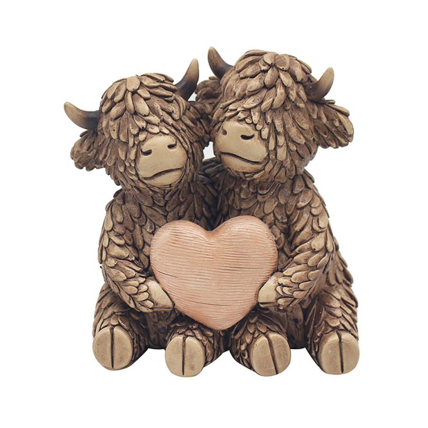 Hughie Highland Cows Resin Figurine