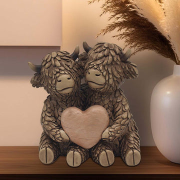 Hughie Highland Cows Resin Figurine