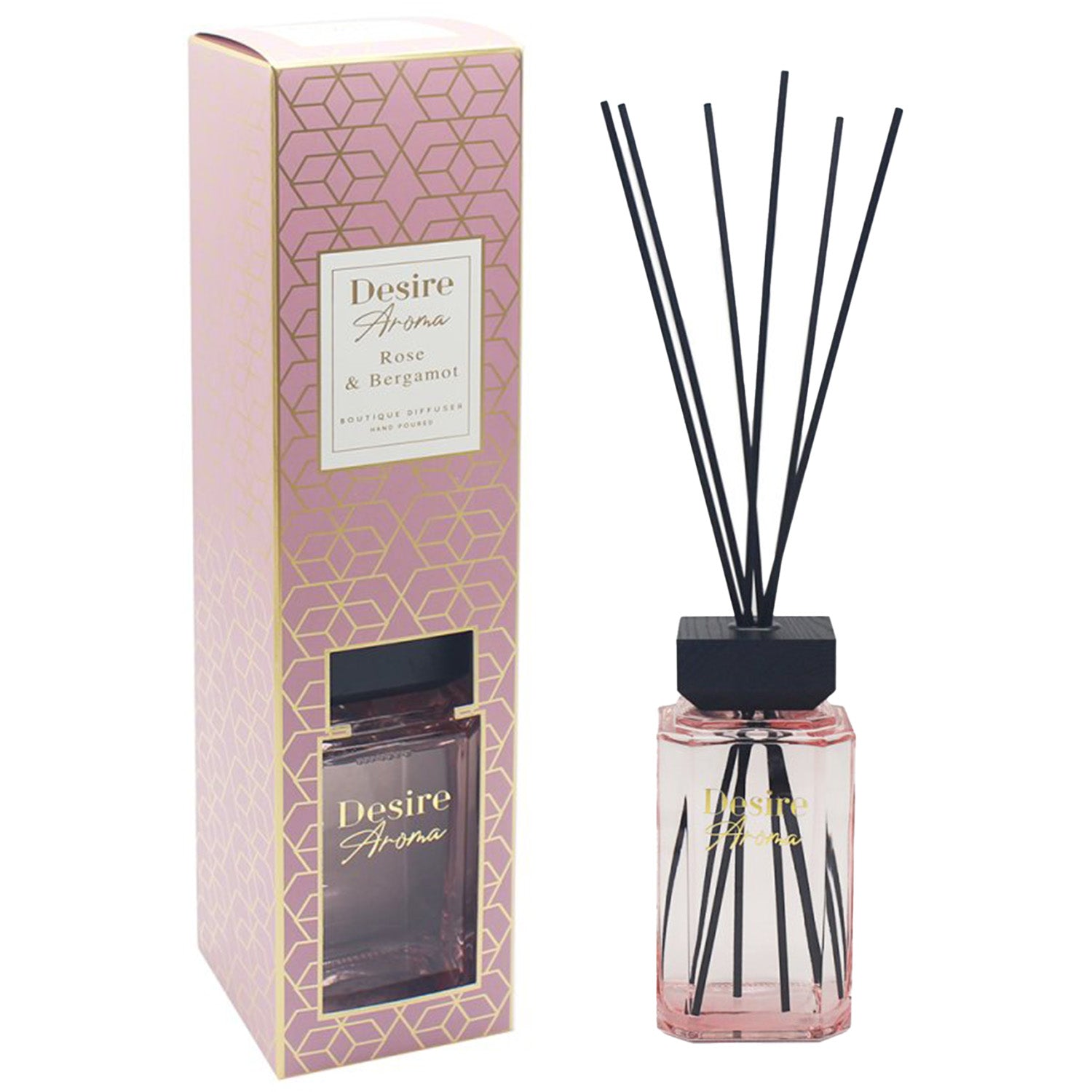 1000ml Rose & Bergamot Scent Reed Diffuser