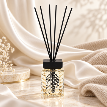 Reed Diffuser 1L Cashmere & Silk Luxury Crystal Glass