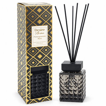 Reed Diffuser 1L Pomegranate Noir Luxury Crystal Glass