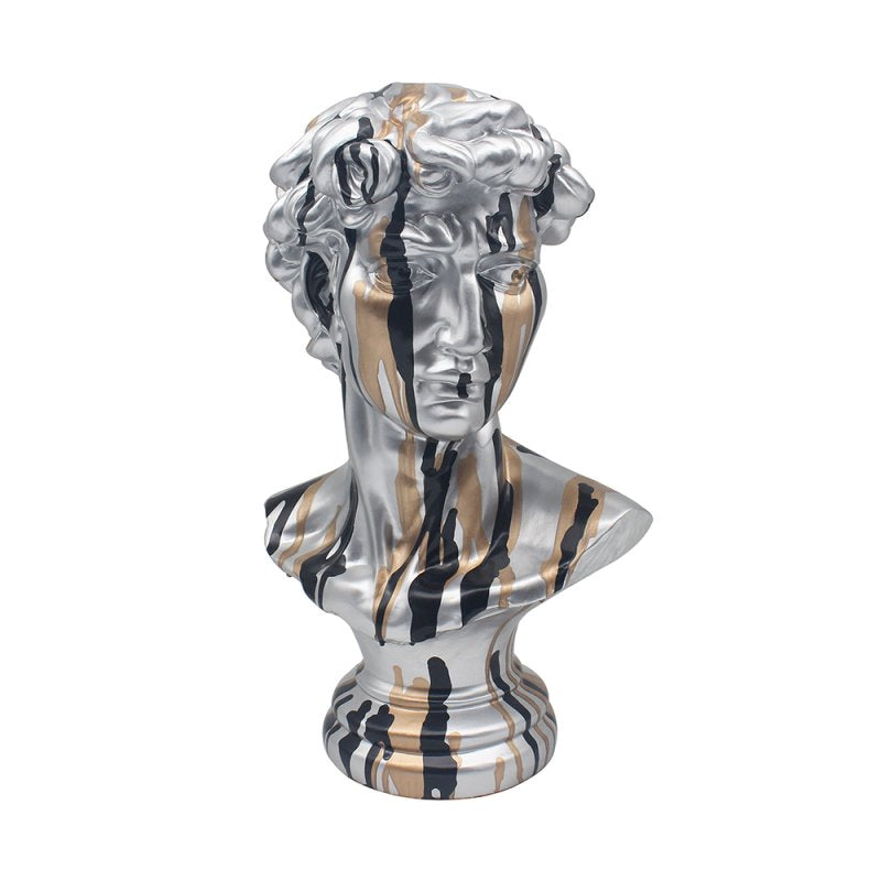 David Silver People Renaissance Drip Art Resin Human Figurine