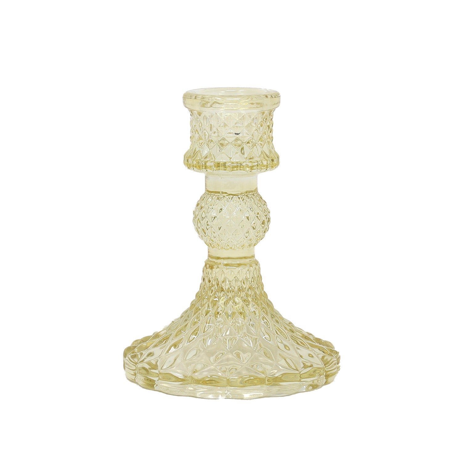 Gold Glass Victorian Style Candle Holder