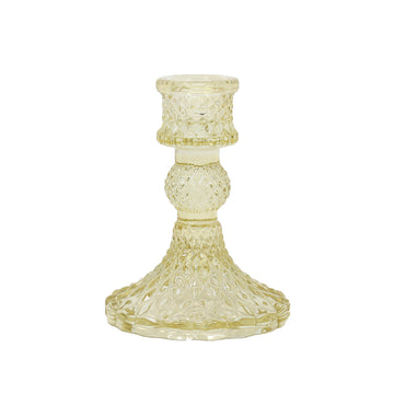 Gold Glass Victorian Style Candle Holder
