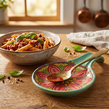 Green Tuscany Melamine Spoon Rest