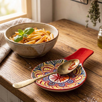 Red Tuscany Melamine Spoon Rest