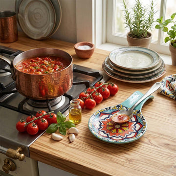 Blue Tuscany Melamine Spoon Rest