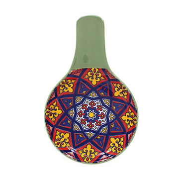 Green Tuscany Melamine Spoon Rest
