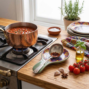 Green Tuscany Melamine Spoon Rest
