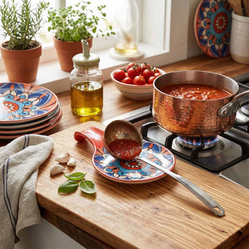 Red Tuscany Melamine Spoon Rest