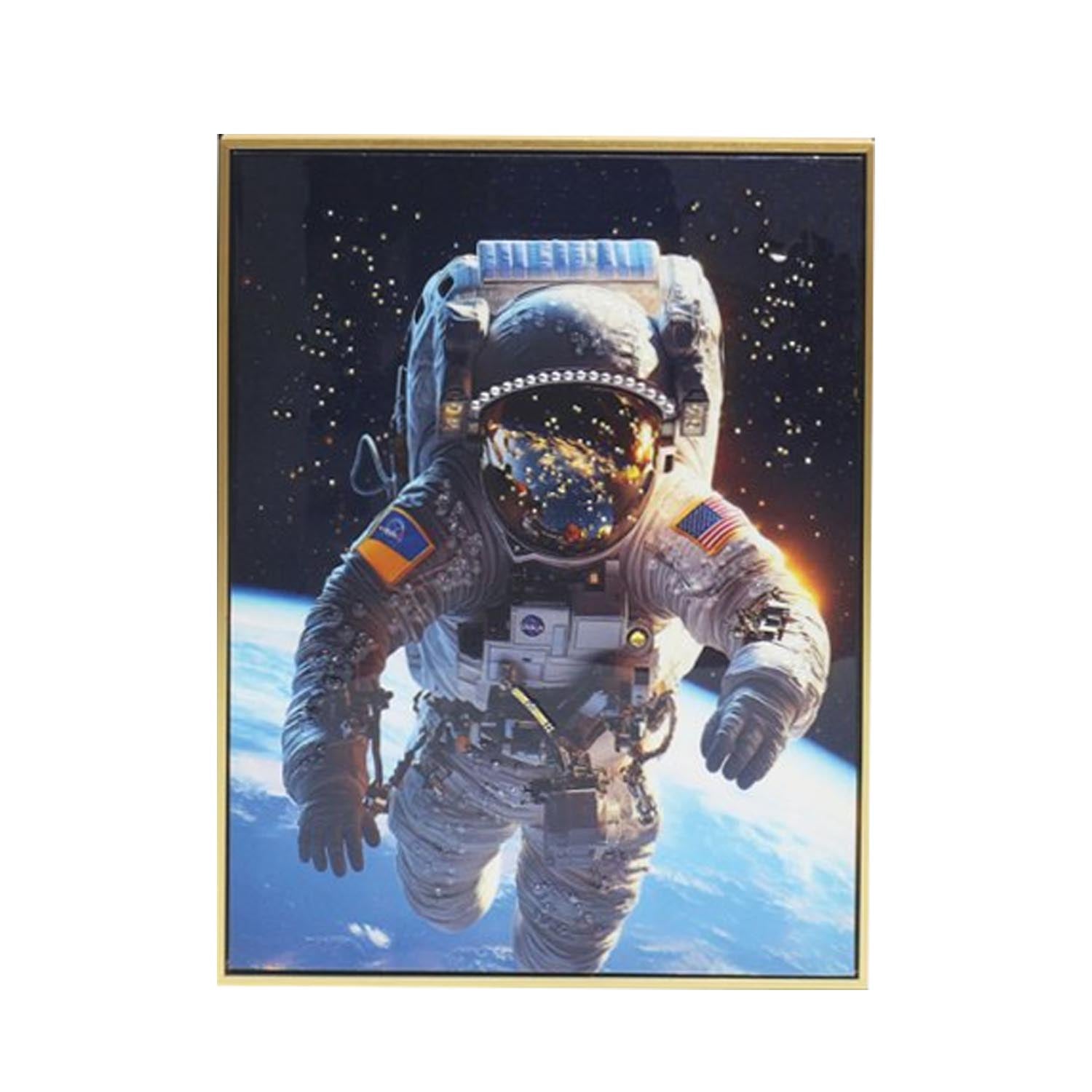 Wall Art Print Astronaut Space Man Hanging Canvas