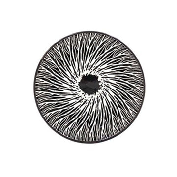 320ml 12cm Black Fine China Tie-Dye Rice Bowl