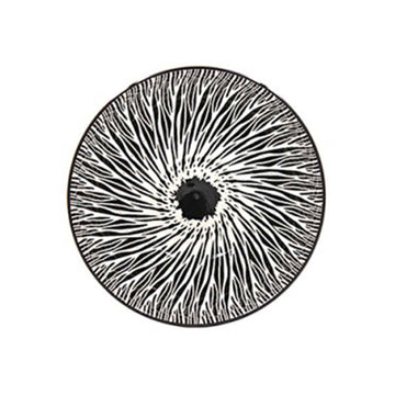 500ml 13cm Black Fine China Tie-Dye Rice Bowl