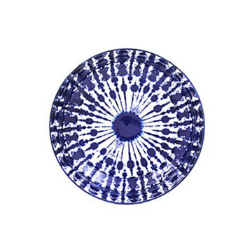 22cm Fine China Blue Tie-Dye Pasta Bowl