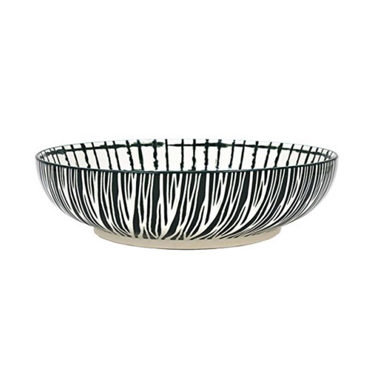 22cm Fine China Green Tie-Dye Pasta Bowl