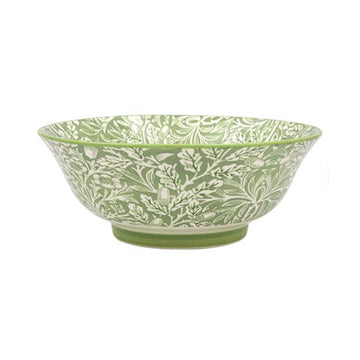 William Morris Green Acorn 21cm  Fine China Bowl