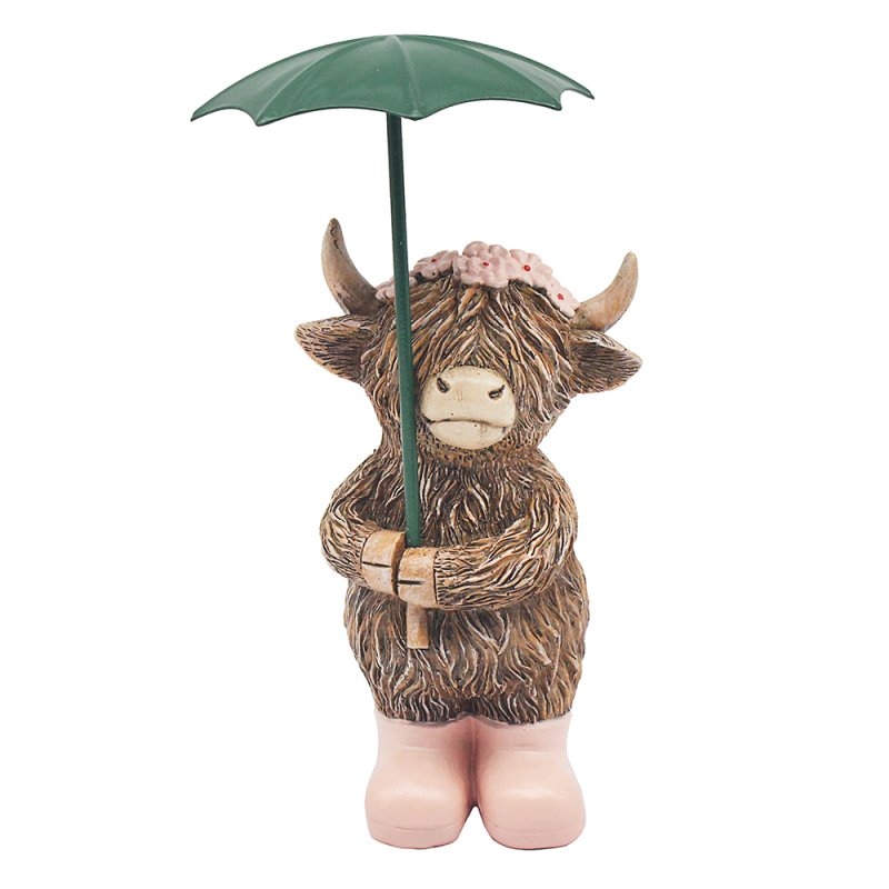 Figurine Highland Cow Rainy Days Animal Ornament
