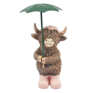 Figurine Highland Cow Rainy Days Animal Ornament