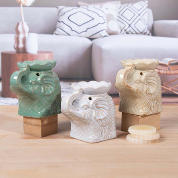 Green Elephant Wax Melt Oil Burner