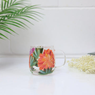 Lynsey Johnstone Hand Painted Dahlias 480ml Coffee Mug