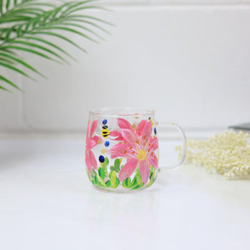 Lynsey Johnstone Hand Painted Lilies 480ml Coffee Mug