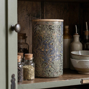 1500ml William Morris Willow Bough Large Glass Storage Jar