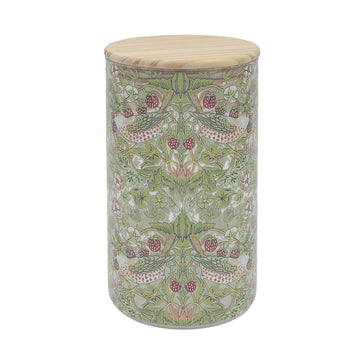 William Morris Strawberry Thief 1.5L Large Glass Storage Jar