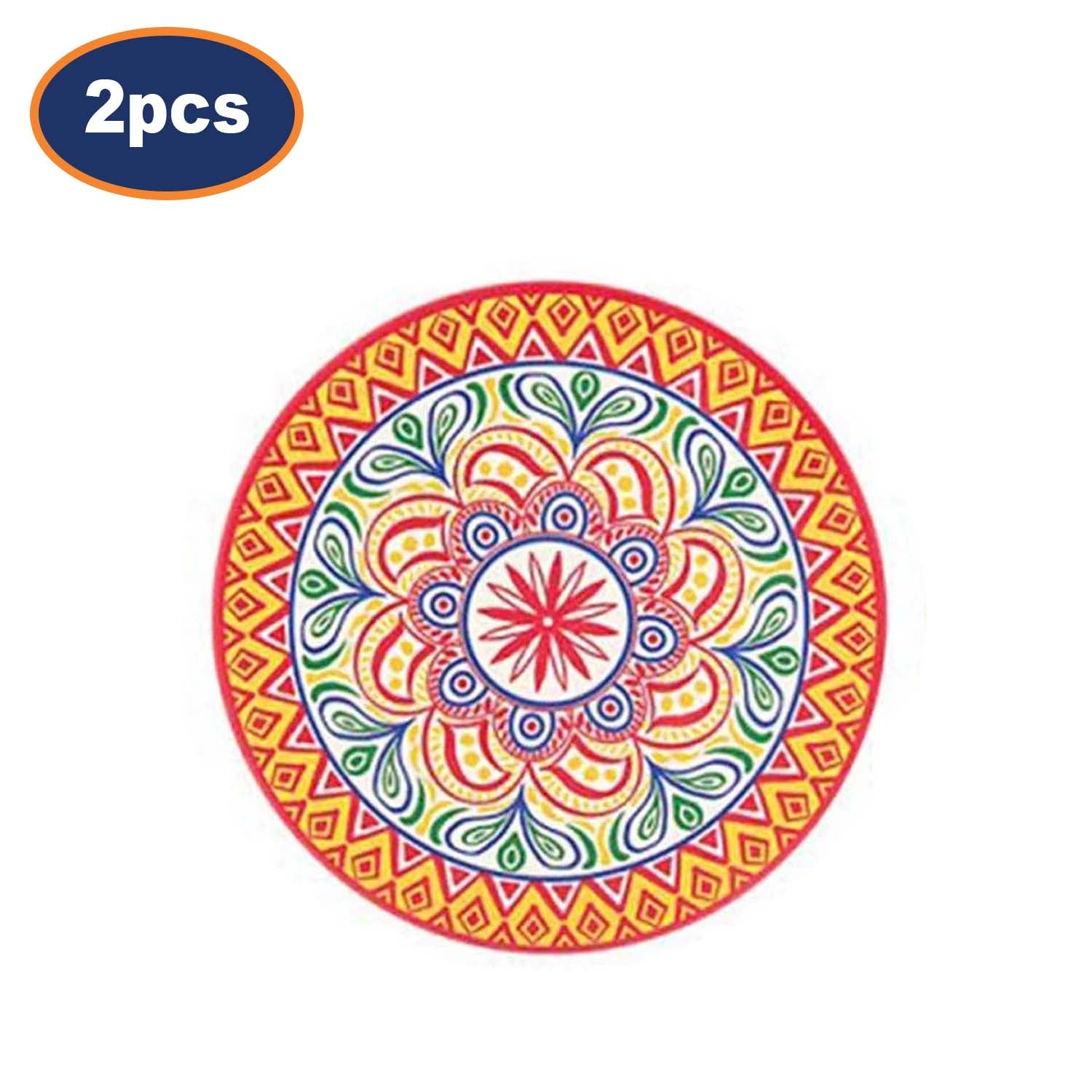 2Pcs Tuscany Ceramic Coaster