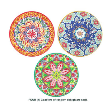 4Pcs Tuscany Ceramic Coaster