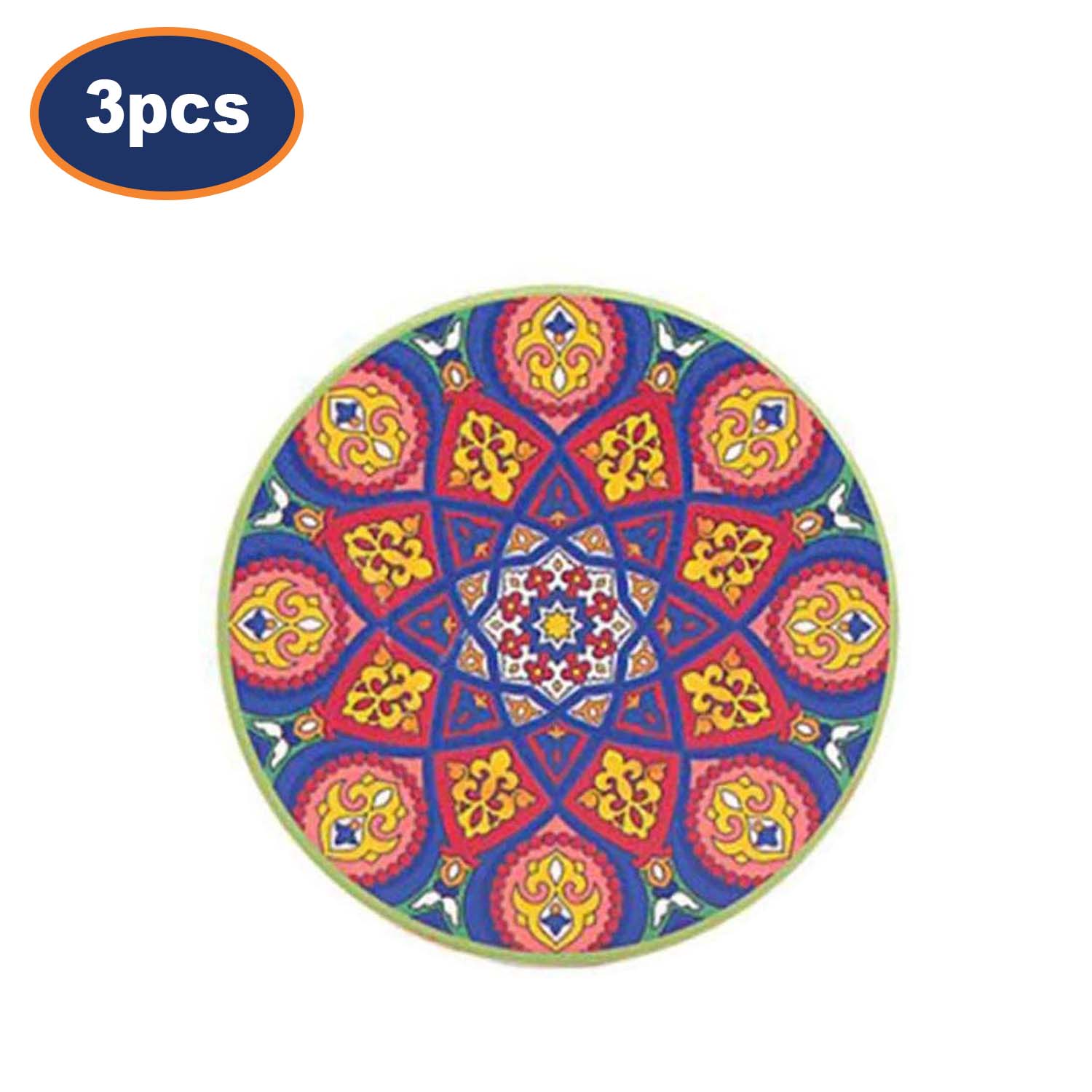 3Pcs Tuscany Ceramic Coaster