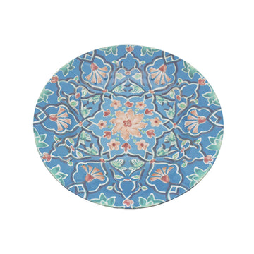 22cm Blue Melamine Tuscany Bohemian Design Plate