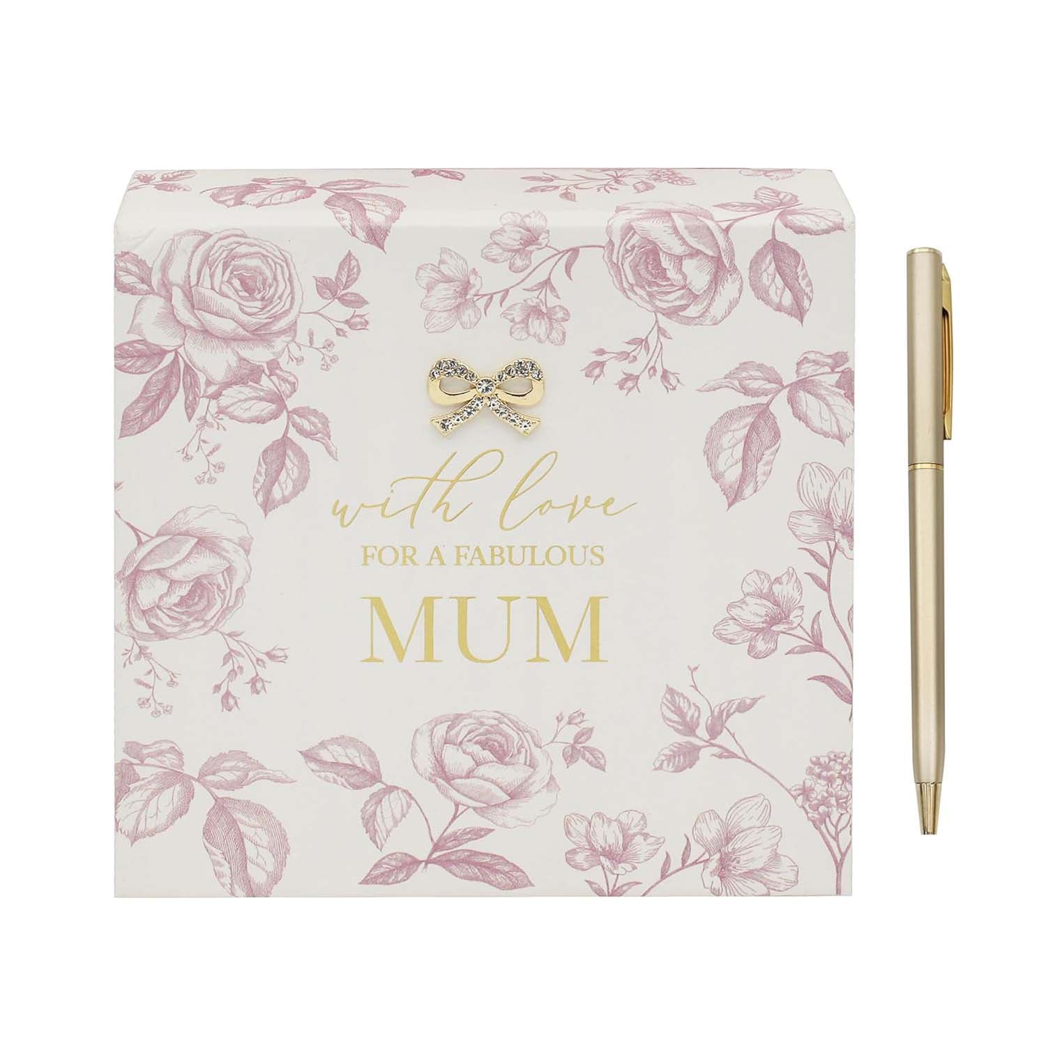 Floral Memo Pad with Pen Stationery Set