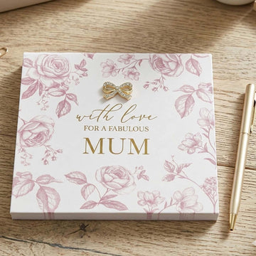 Floral Memo Pad with Pen Stationery Set