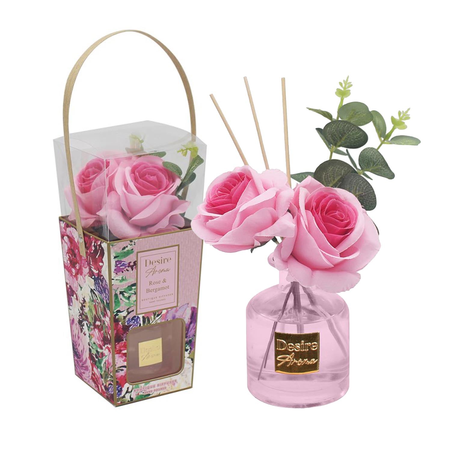 200ml Pink Rose Floral Reed Diffuser