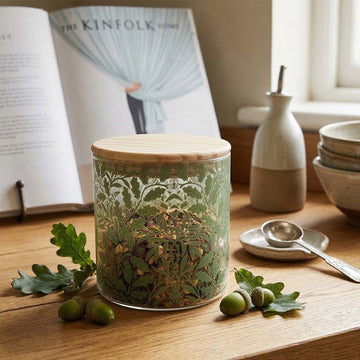 William Morris Acorn 800ml Small Glass Storage Jar