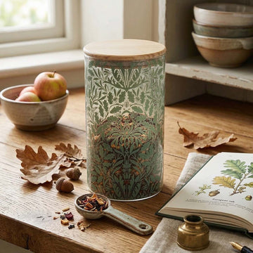 William Morris Acorn 500ml Large Glass Storage Jar