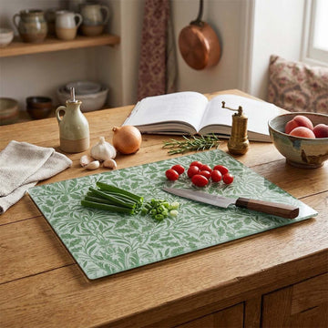William Morris Acorn Glass Chopping Board