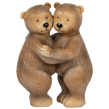 Billy & Bonnie Bear Hugging Resin Figurine