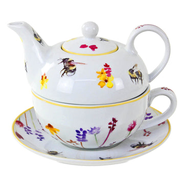 Bees & Flowers Tea for One Teapot Set