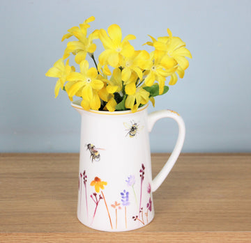 Bees & Flowers Ceramic Floral 500ml Water Drinks Jug