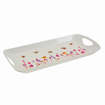 Medium 41x20 cm Bees & Flowers Serving Tray (design by Jennifer Rose)