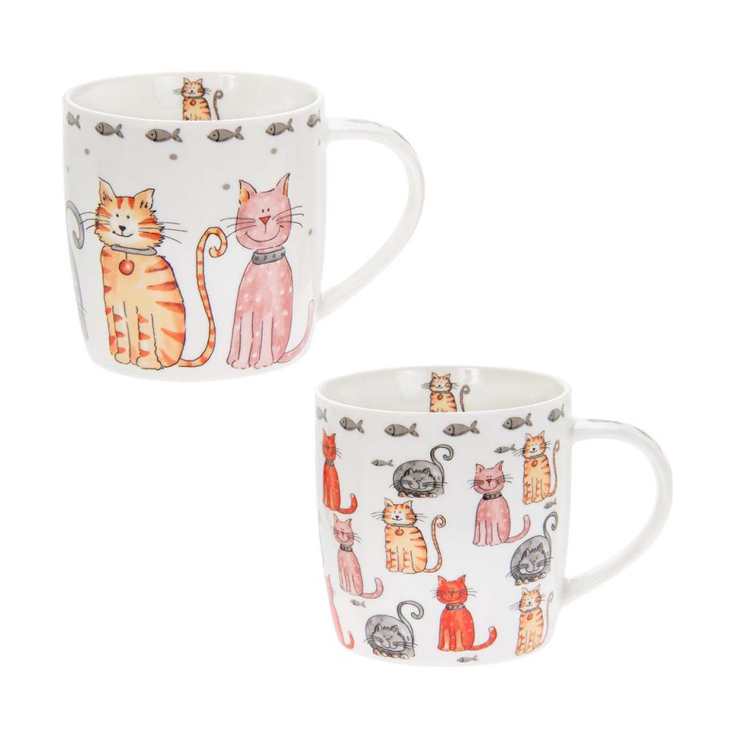 350ml Faithful Friends Assorted Cat Ceramic Coffee Mug